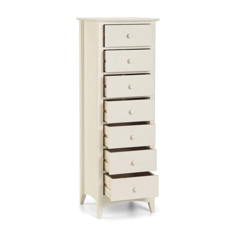 Julian Bowen Chest Of Drawers Cameo 7 Drawer Narrow Chest Bed Kings