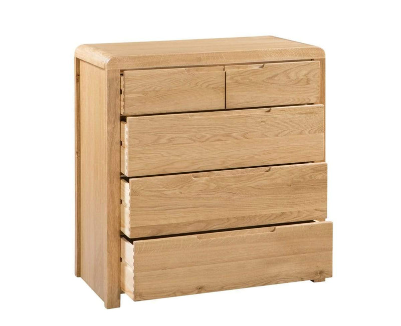 Julian Bowen Chest Of Drawers Curve 3+2 Drw Chest Bed Kings