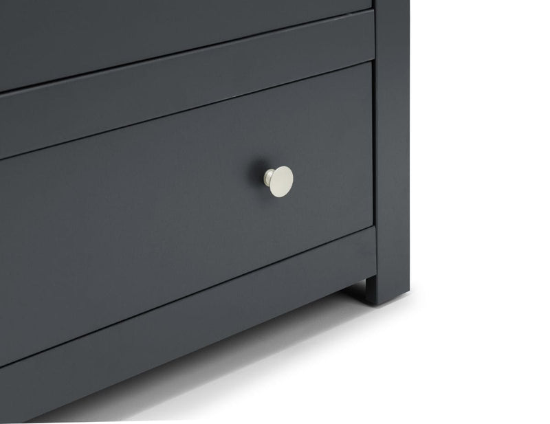Julian Bowen Chest Of Drawers Radley 4 Drawer Chest - Anthracite Bed Kings