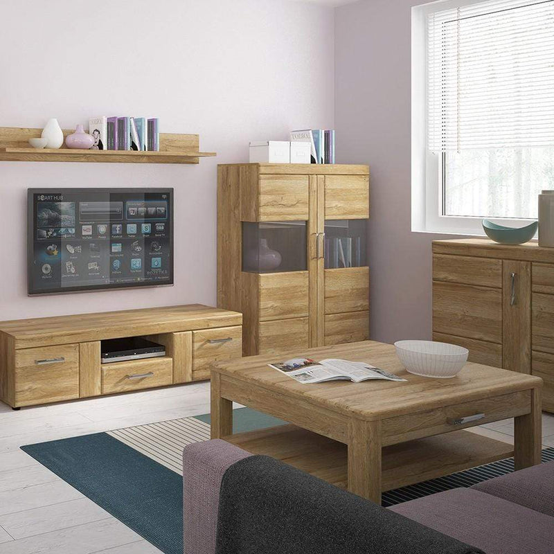 FTG Coffee Table Cortina - 1 drawer coffee table - Grandson Oak Bed Kings