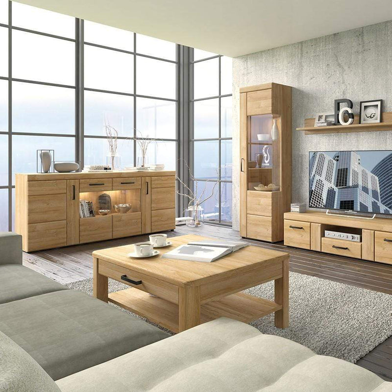 FTG Coffee Table Cortina - 1 drawer coffee table - Grandson Oak Bed Kings