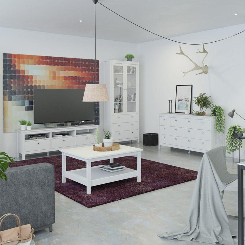 FTG Coffee Table Madrid Coffee Table In White Bed Kings