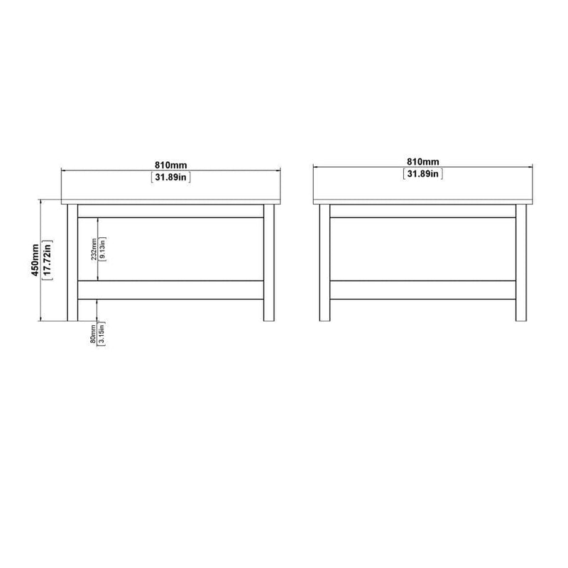 FTG Coffee Table Madrid Coffee Table In White Bed Kings
