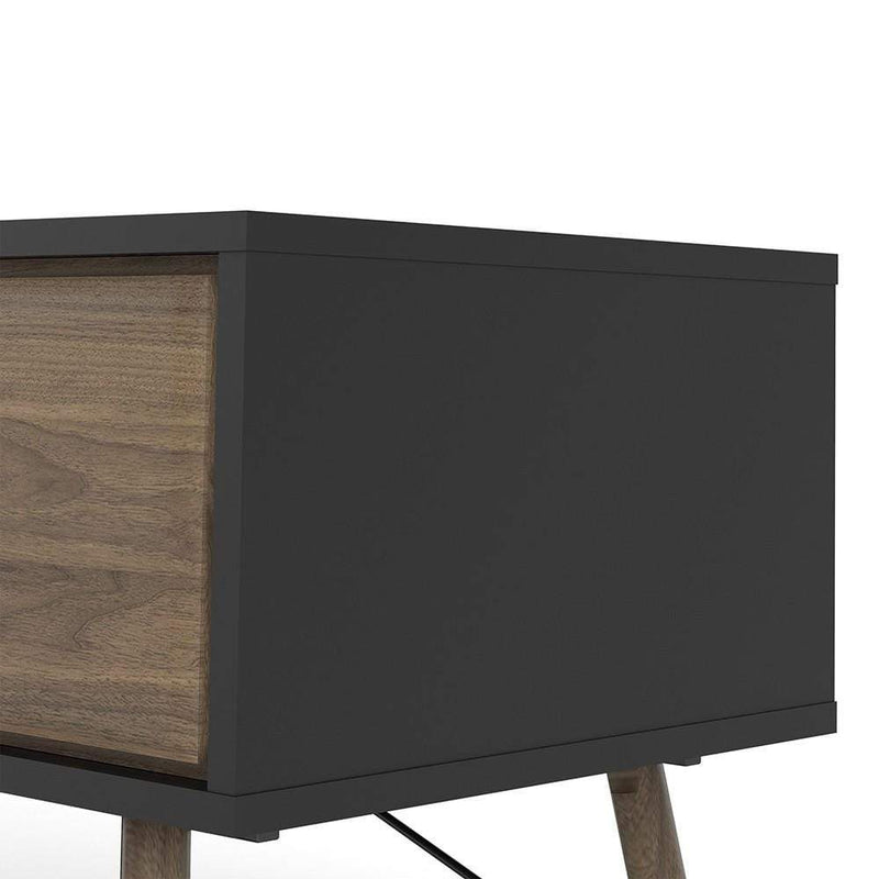 FTG Coffee Table Ry - Coffee table with 1 drawer - Matt Black Walnut Bed Kings