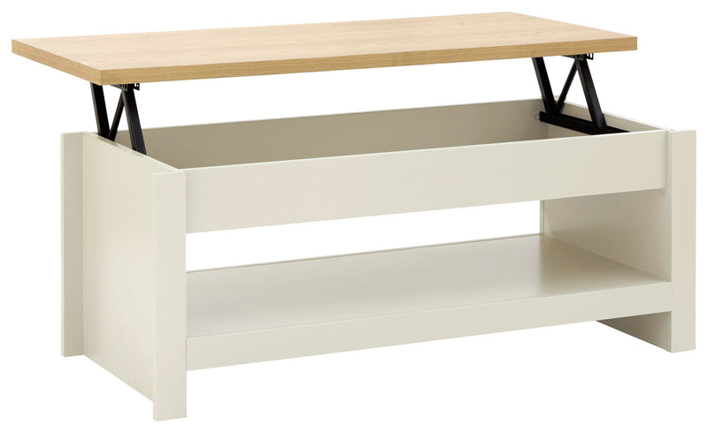 GFW Coffee Table Lancaster Lift Up Coffee Table Cream Bed Kings