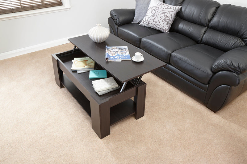 GFW Coffee Table Lift Up Coffee Table Espresso Bed Kings
