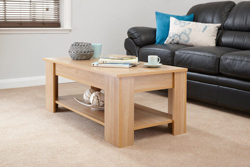 GFW Coffee Table Lift Up Coffee Table Oak Bed Kings