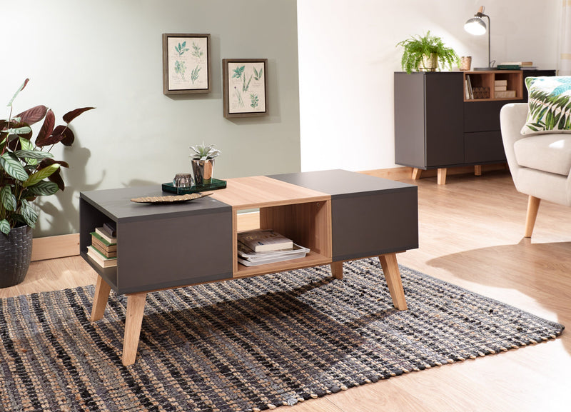 GFW Coffee Table Modena Simple Coffee Table Grey Bed Kings