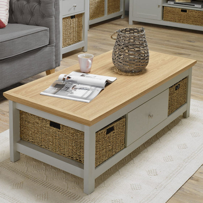 LPD Coffee Table Cotswold Coffee Table Grey Bed Kings