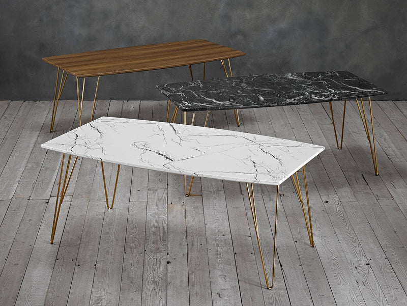 LPD Coffee Table Fusion Coffee Table Black Marble Bed Kings