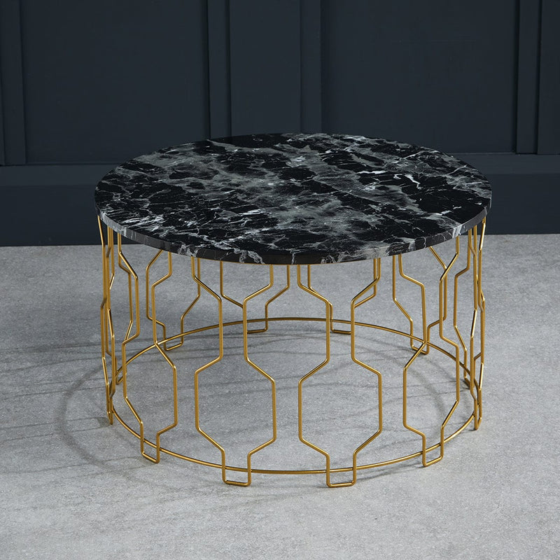 LPD Coffee Table Grace Coffee Table Black Marble - From LPD Bed Kings