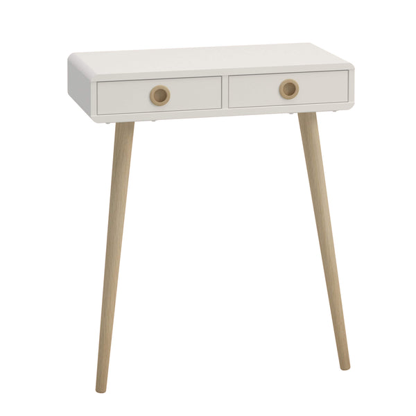 FTG Console Table Softline Low Hall Table Off White Bed Kings