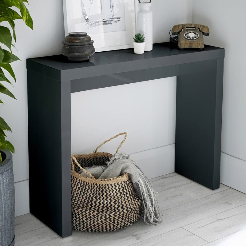 LPD Console Table Puro Console Table Charcoal Bed Kings