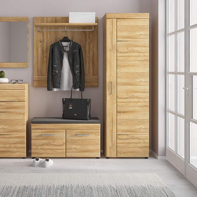FTG Cupboard Cortina Tall cupboard (RH) Grandson Oak Bed Kings