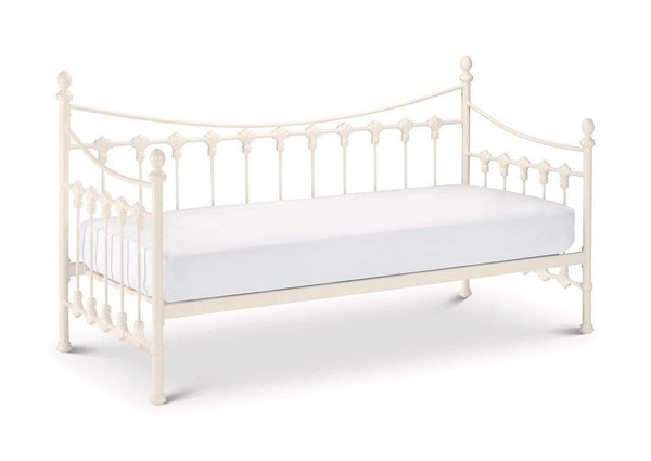 Julian Bowen Day Bed Single 90cm 3ft Versailles Daybed Only - Stone White Bed Kings