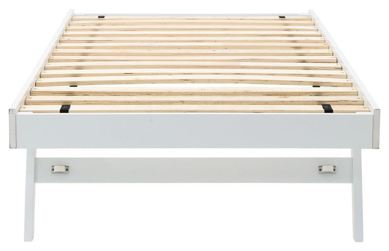 GFW Day Bed Trundle Single 90cm 3ft Madrid Wooden Trundle Only White Bed Kings