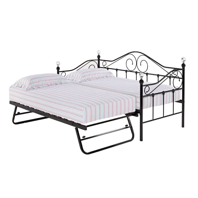 LPD Day Bed Trundle Florence Trundle Bed Only - Black Bed Kings