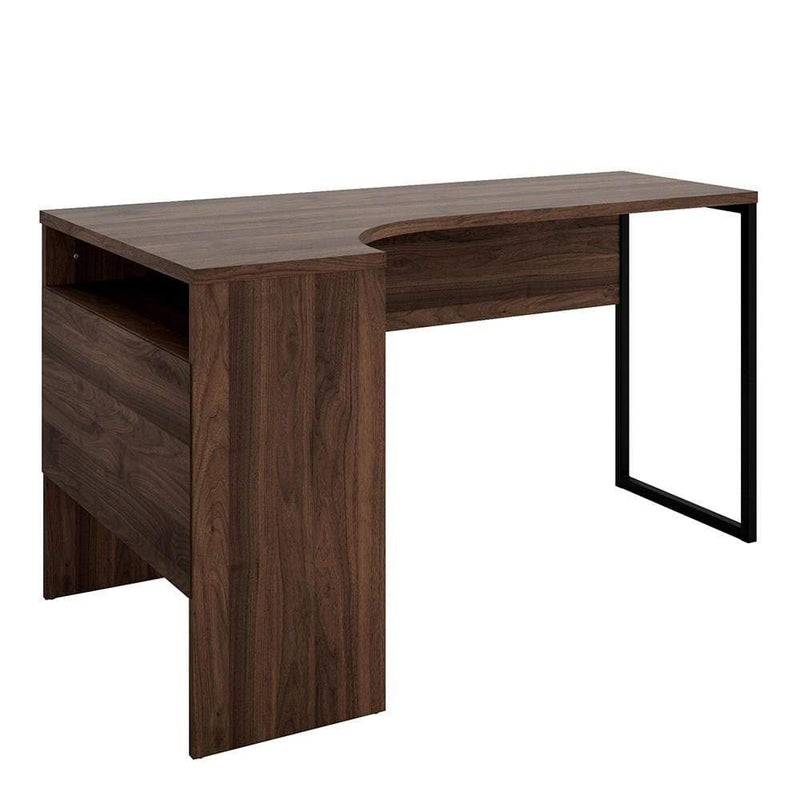 FTG Desk Function Plus - Corner Desk 2 Drawers in Walnut Bed Kings