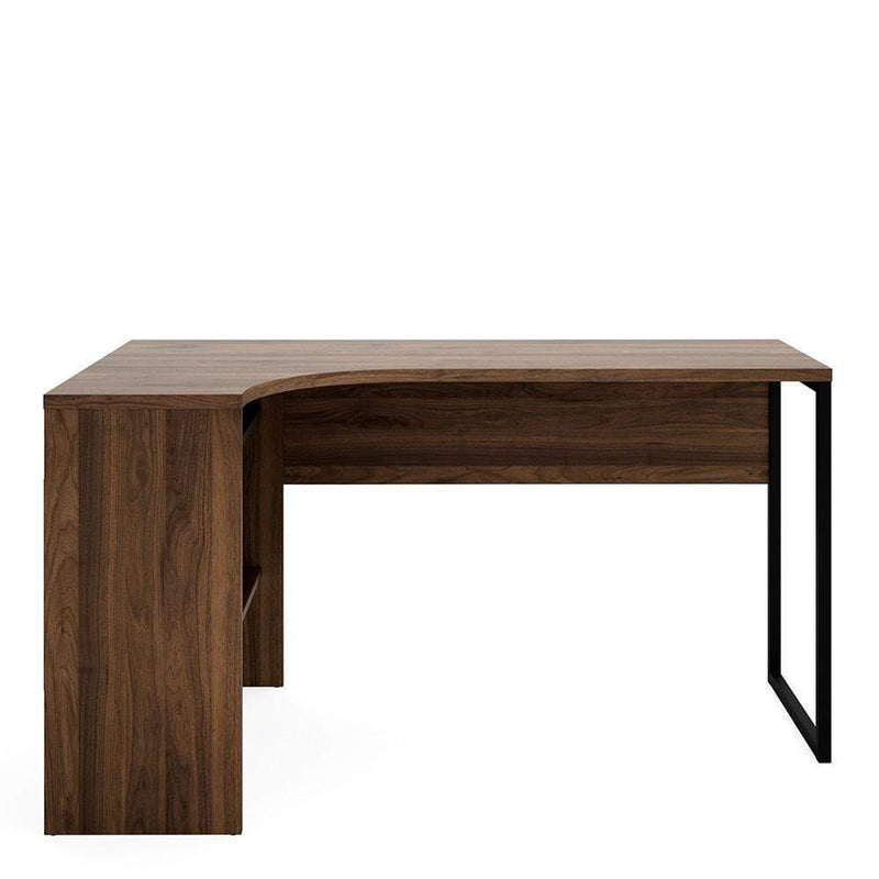 FTG Desk Function Plus - Corner Desk 2 Drawers in Walnut Bed Kings