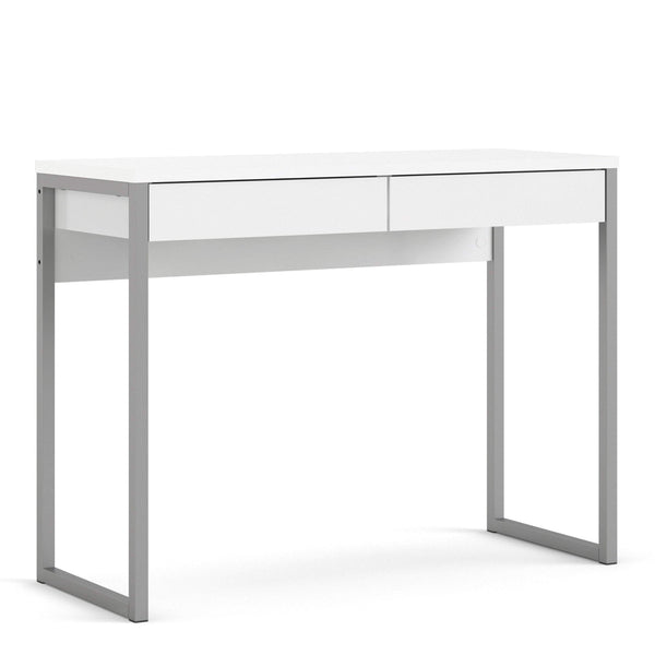 FTG Desk Function Plus - Desk 2 Drawers in White High Gloss Bed Kings