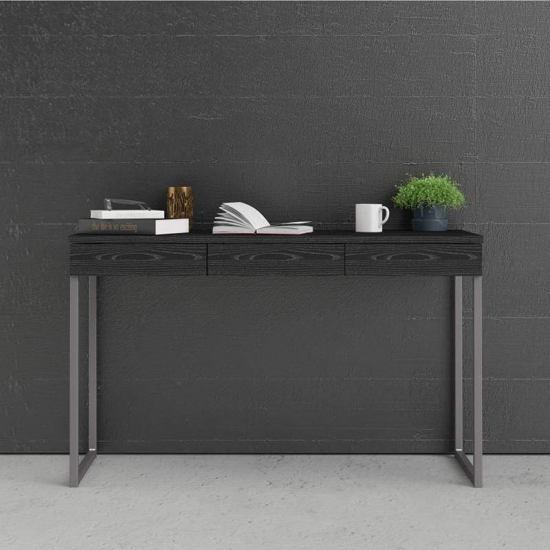 FTG Desk Function Plus Desk 3 Drawers in Black Bed Kings