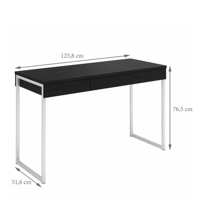 FTG Desk Function Plus Desk 3 Drawers in Black Bed Kings