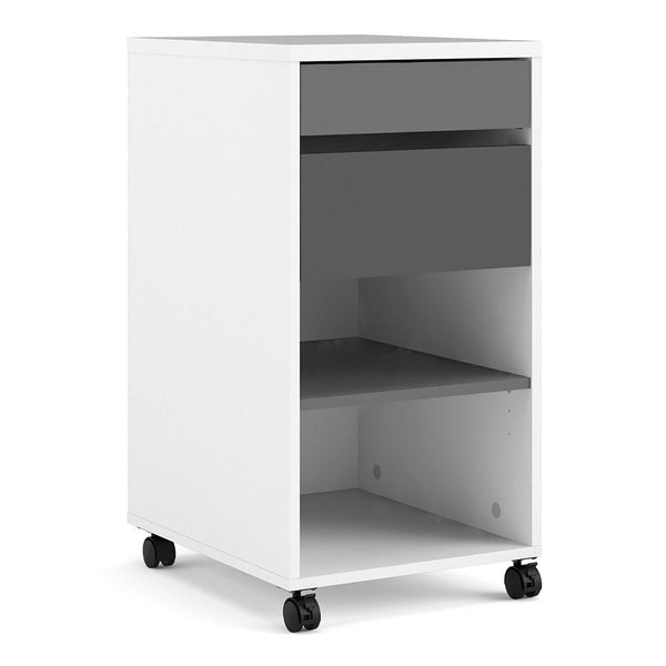 FTG Desk Function Plus - Function Plus Mobile file cabinet 2 drawers + 1 shelf White Grey Bed Kings