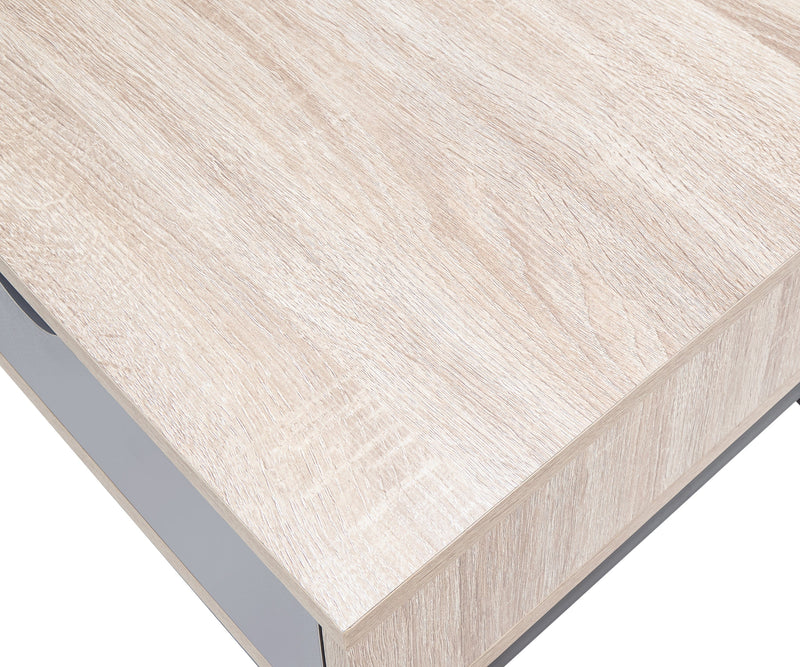 GFW Desk Telford Computer Desk Light Oak & Grey Bed Kings