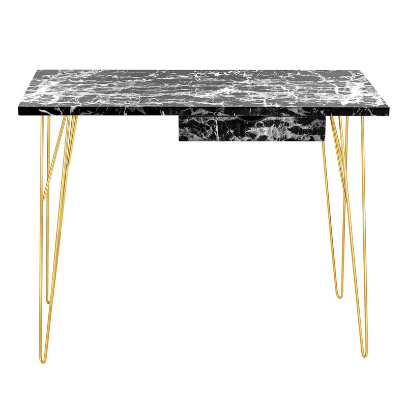 LPD Desk Fusion Desk Black Marble - From LPD Bed Kings