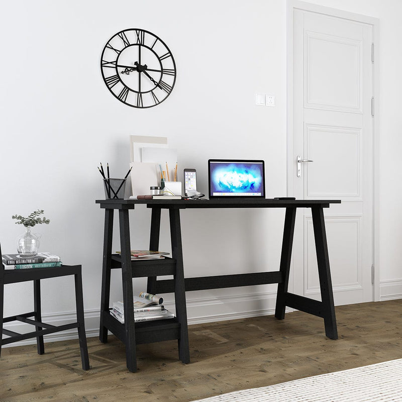 LPD Desk Tiva Workstation Black Bed Kings