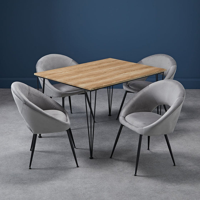 LPD Dining Chair Lulu Dining Chair Grey (Pack of 2) - From LPD Bed Kings