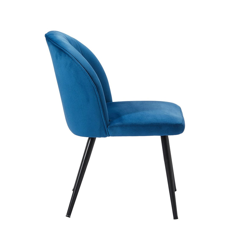LPD Dining Chair Orla Dining Chair Blue (Pack of 2) - From LPD Bed Kings