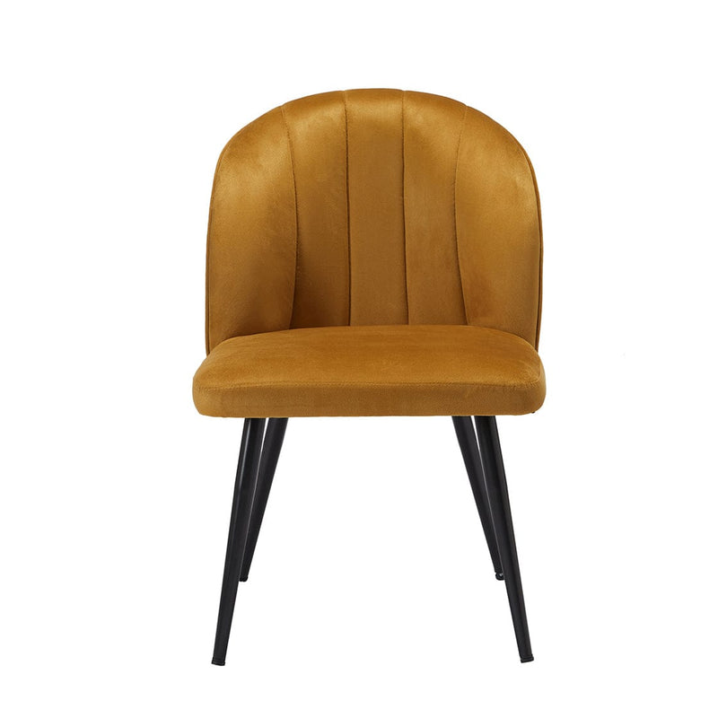 LPD Dining Chair Orla Dining Chair Mustard (Pack of 2) - From LPD Bed Kings