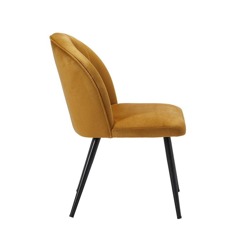 LPD Dining Chair Orla Dining Chair Mustard (Pack of 2) - From LPD Bed Kings