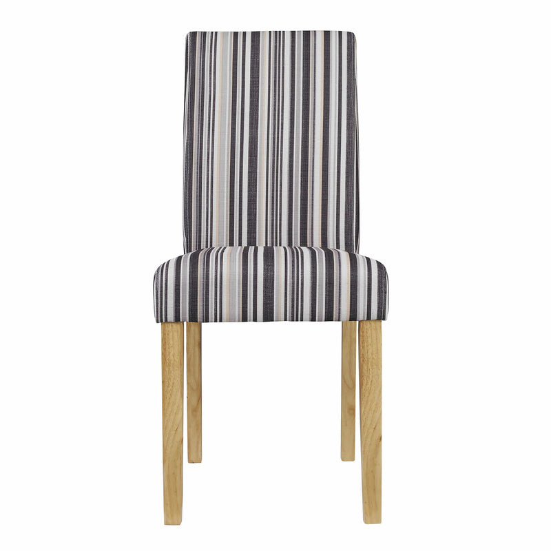 LPD Dining Chairs Lorenzo Dining Chair Striped (Pack of 2) Bed Kings