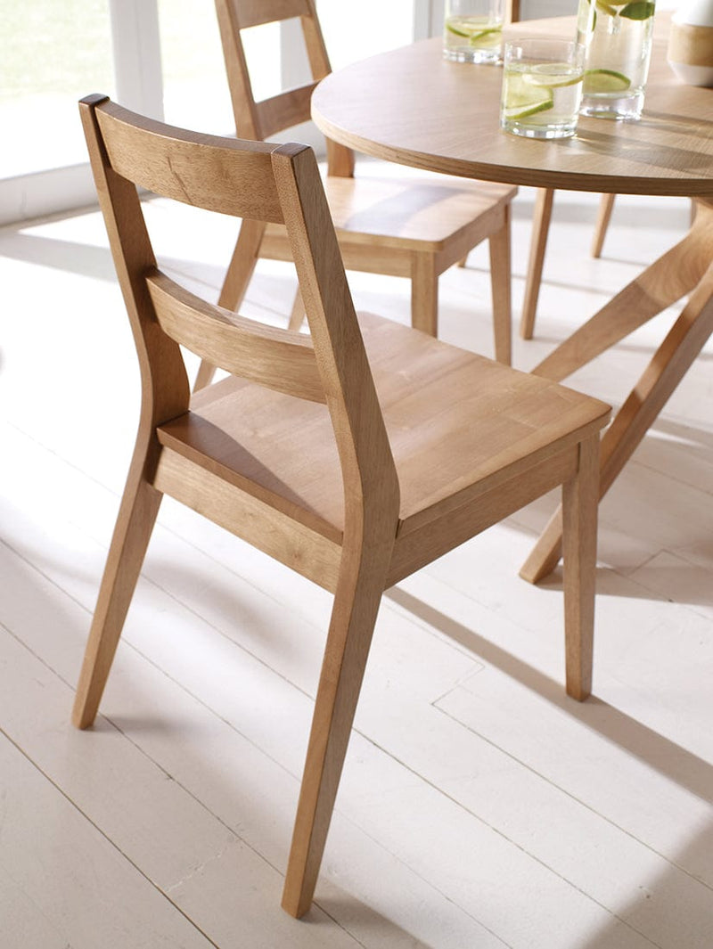 LPD Dining Chairs Malmo Chair White Oak (Pack of 2) Bed Kings