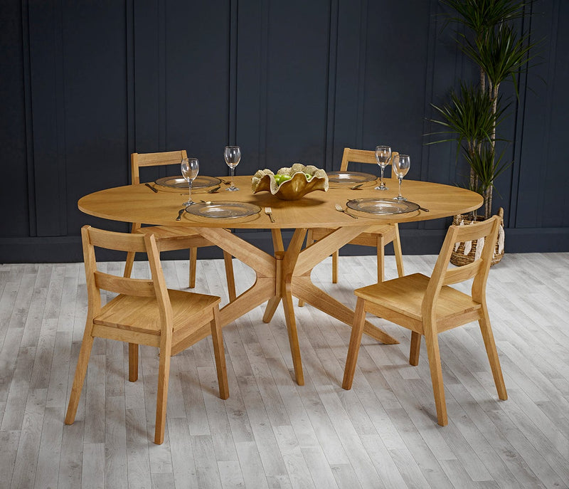 LPD Dining Chairs Malmo Chair White Oak (Pack of 2) Bed Kings