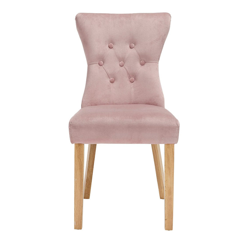 LPD Dining Chairs Naples Dining Chair Blush Pink (Pack of 2) Bed Kings