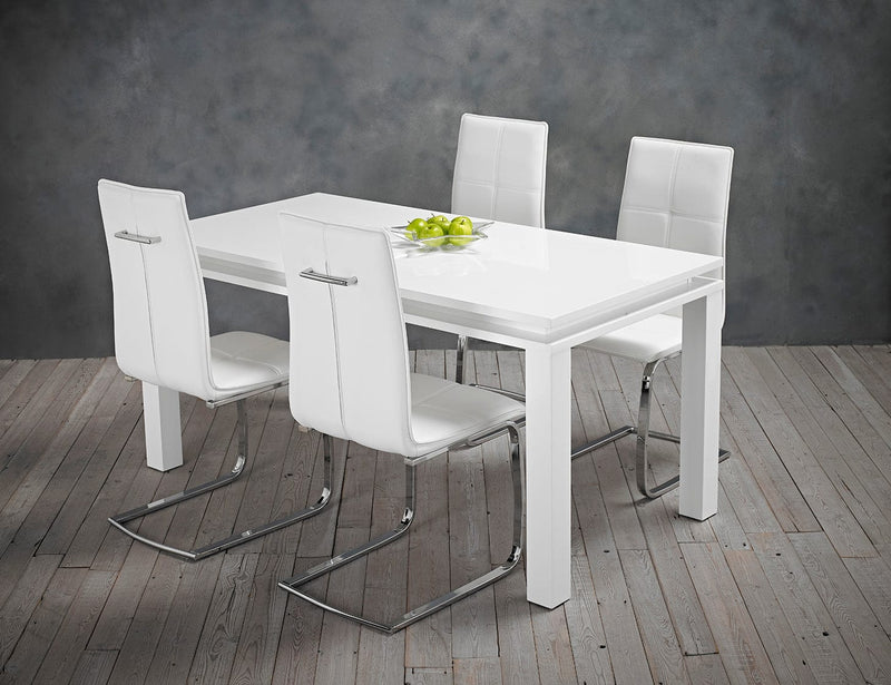 LPD Dining Chairs Opus Chair White (Pack of 2) Bed Kings