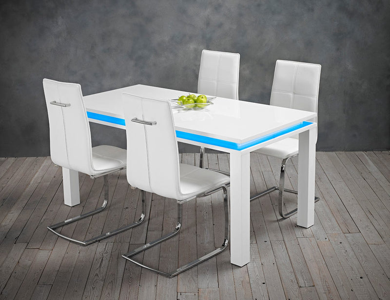 LPD Dining Chairs Opus Chair White (Pack of 2) Bed Kings