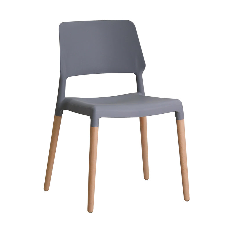 LPD Dining Chairs Riva Chair Grey (Pack of 2) Bed Kings