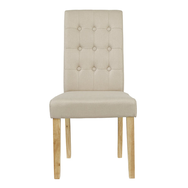 LPD Dining Chairs Roma Chair Beige (Pack of 2) Bed Kings