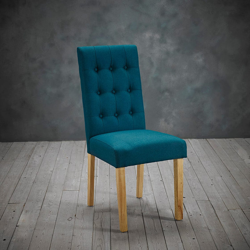 LPD Dining Chairs Roma Chair Teal (Pack of 2) Bed Kings