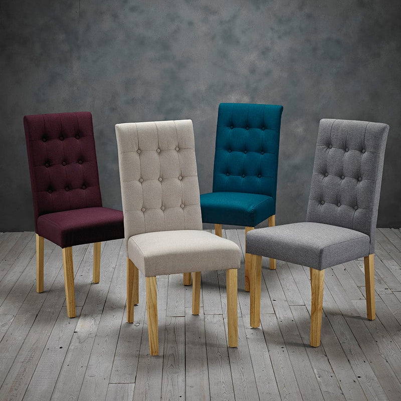 LPD Dining Chairs Roma Chair Teal (Pack of 2) Bed Kings