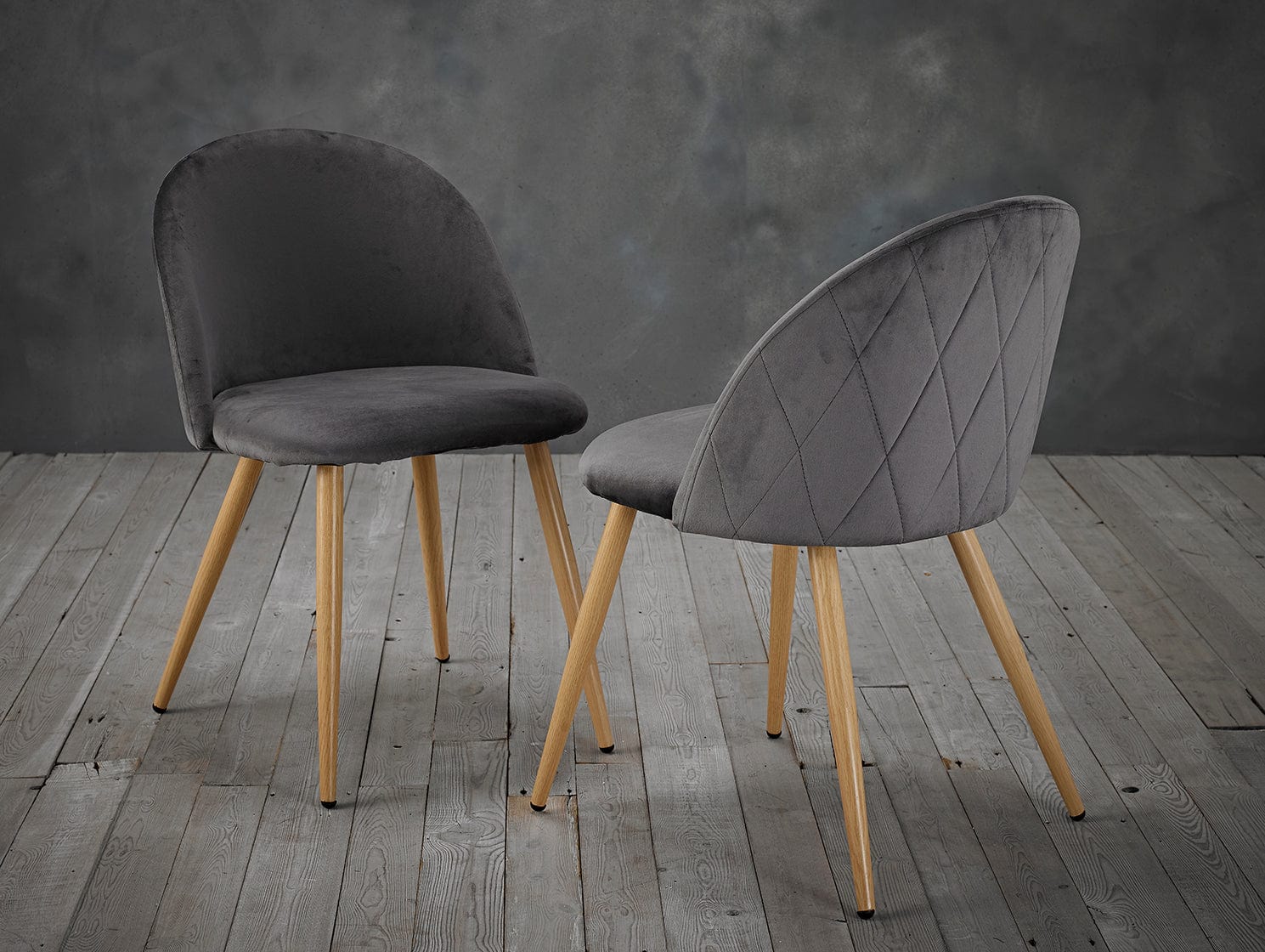 LPD Dining Chairs Venice Dining Chairs Grey (PK 2) Bed Kings