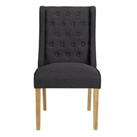 LPD Dining Chairs Verona Chair Charcoal (Pack of 2) Bed Kings