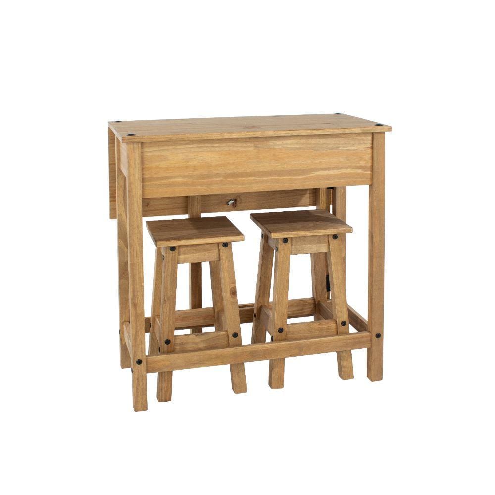 Drop leaf breakfast store bar table