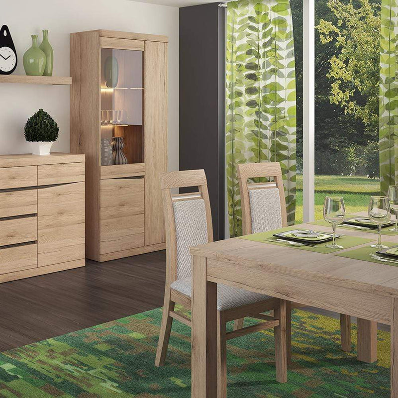 FTG Dining Table Kensington - Extending Dining Table - Oak Melamine Bed Kings