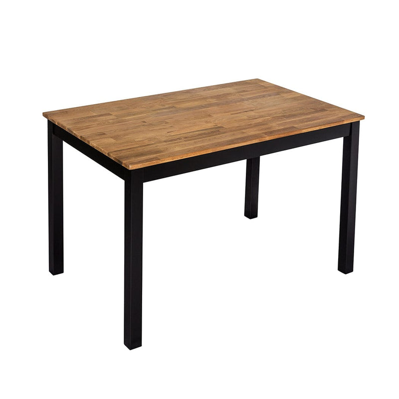 LPD Dining Table Copenhagen Dining Table Black Frame-Oiled Wood Bed Kings