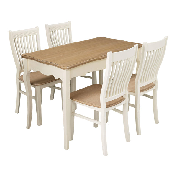 LPD Dining Table Juliette Dining Table Cream Bed Kings